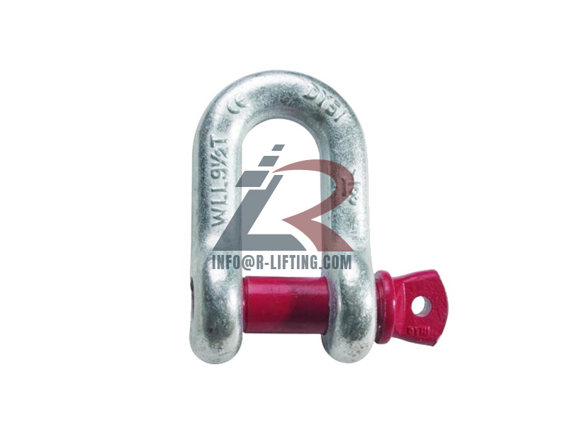 US Type Drop Forged G-210 Screw Pin Dee Shackle
