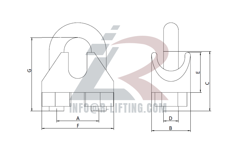 US Type Malleable Wire Rope Clip