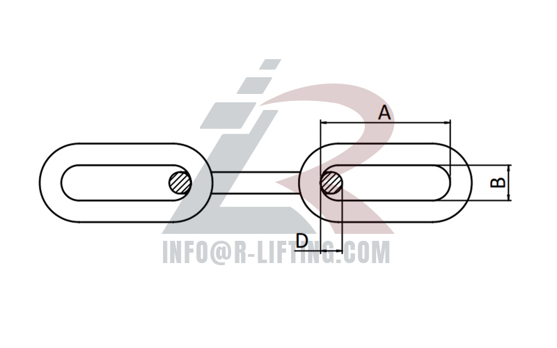 US Type Coil Straight Link Chain