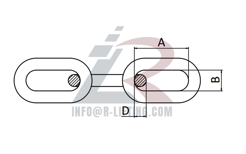 US Type Machine Straight Link Chain