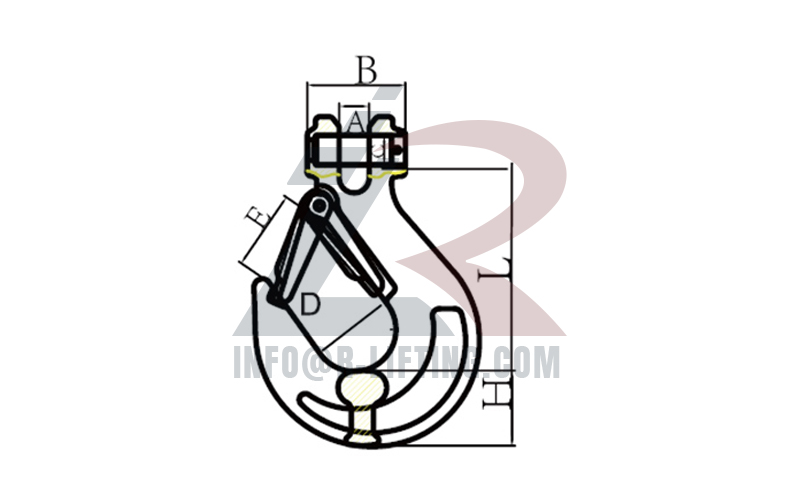 G80 Clevis Sling Hook With Latch