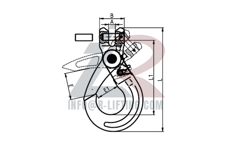 G80 Clevis Type Self Locking Safety Hook