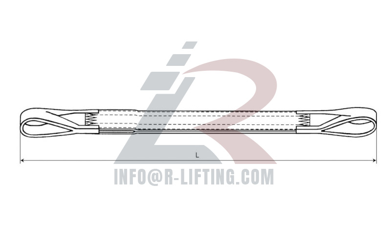 1 Ton Flat Webbing Sling, Duplex Lifting Slings