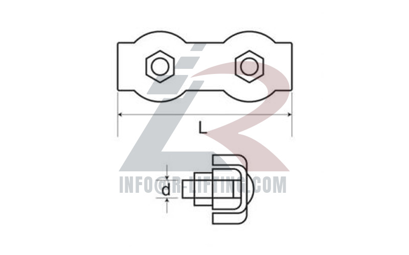 Stainless Steel Duplex Wire Rope Clip