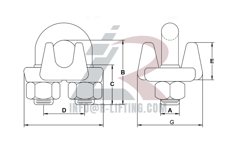 Stainless Steel Wire Rope Clip SS-450