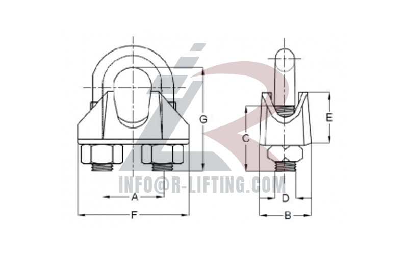 Stainless Steel Wire Rope Clips Din741