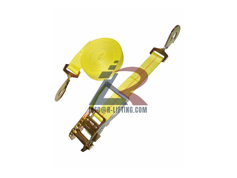 2”Ratchet Tie Down with Twisted Snap Hook