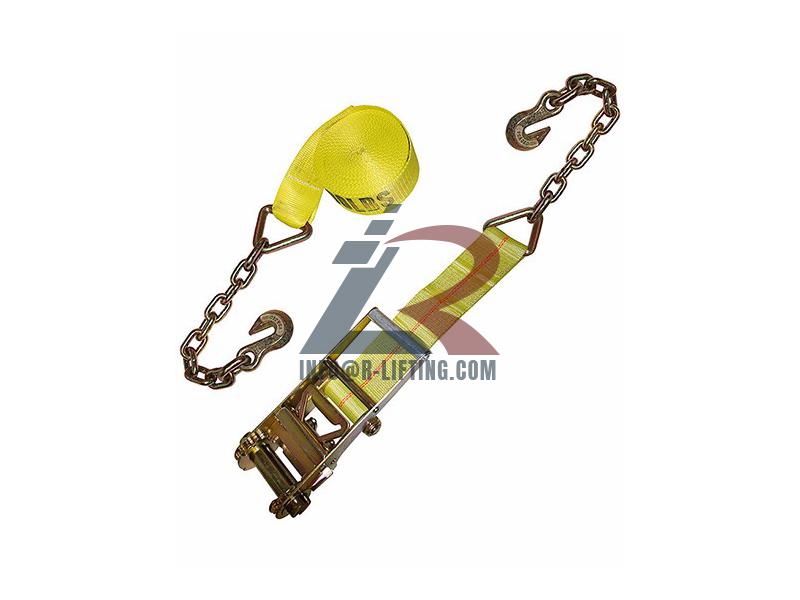4″ Ratchet Tie Down With Chain Extensions