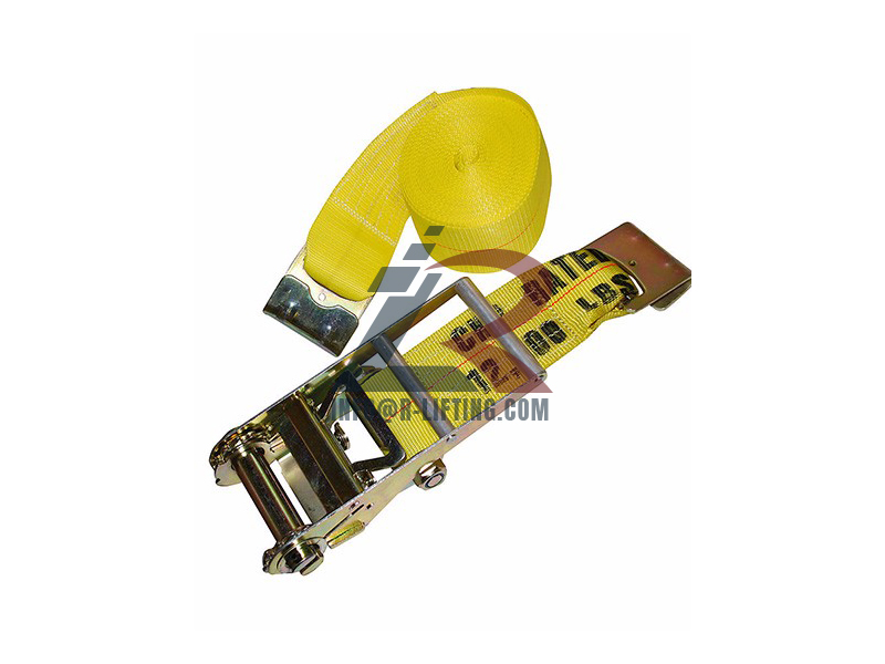 4″ Ratchet Tie Down With Flat Hooks