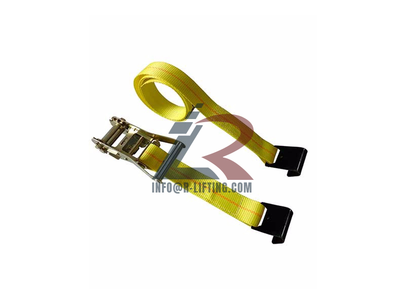 2-Ratchet Tie Down With Flat Hooks