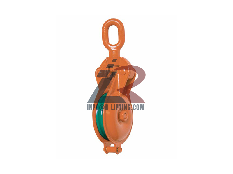 YBO Type Orange Snatch Block With Single Wheel