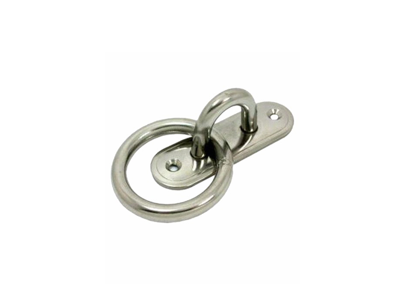 Stainless Steel Oblong Pad Eye Plate With Ring