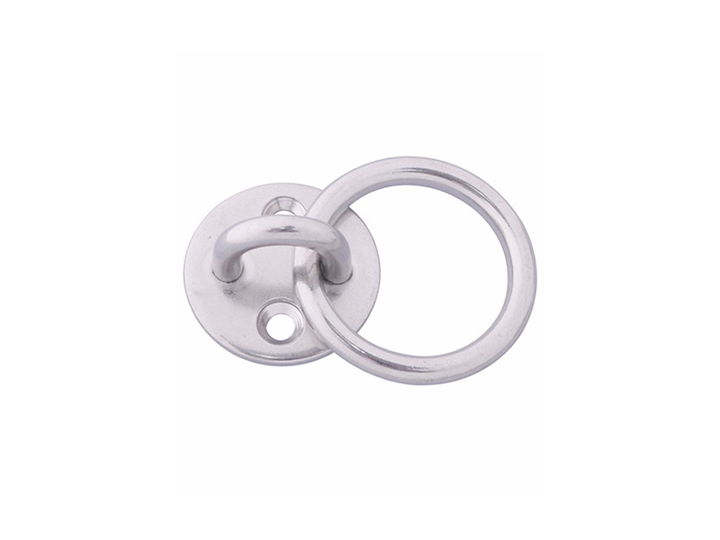 Stainless Steel Round Pad Eye Plate With Ring